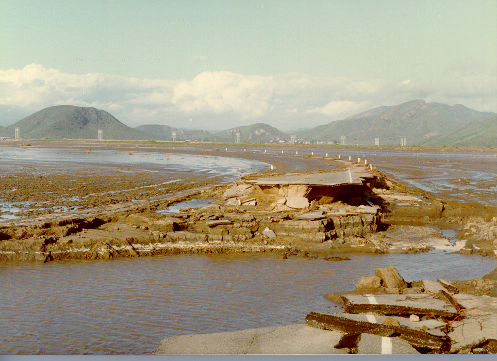 LP Rd bridge washout 3-83